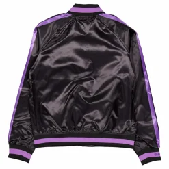 Lakers Womens Raglan Satin Jac Black