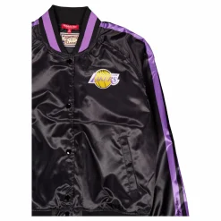 Lakers Womens Raglan Satin Jac Black
