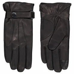 Leather Rivet Gloves Beh Ck Black