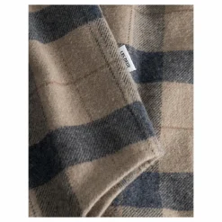 Lennon Flannel Check Shirt Desert Taupe/dark Navy
