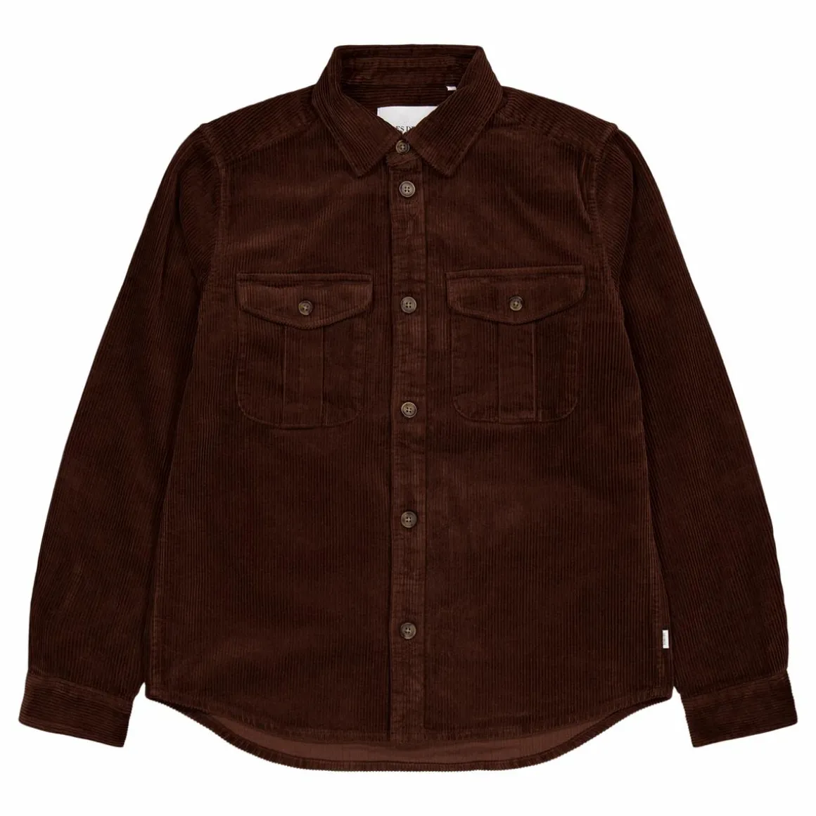 Les Deux Kody Heavy Corduroy Overshirt Ebony