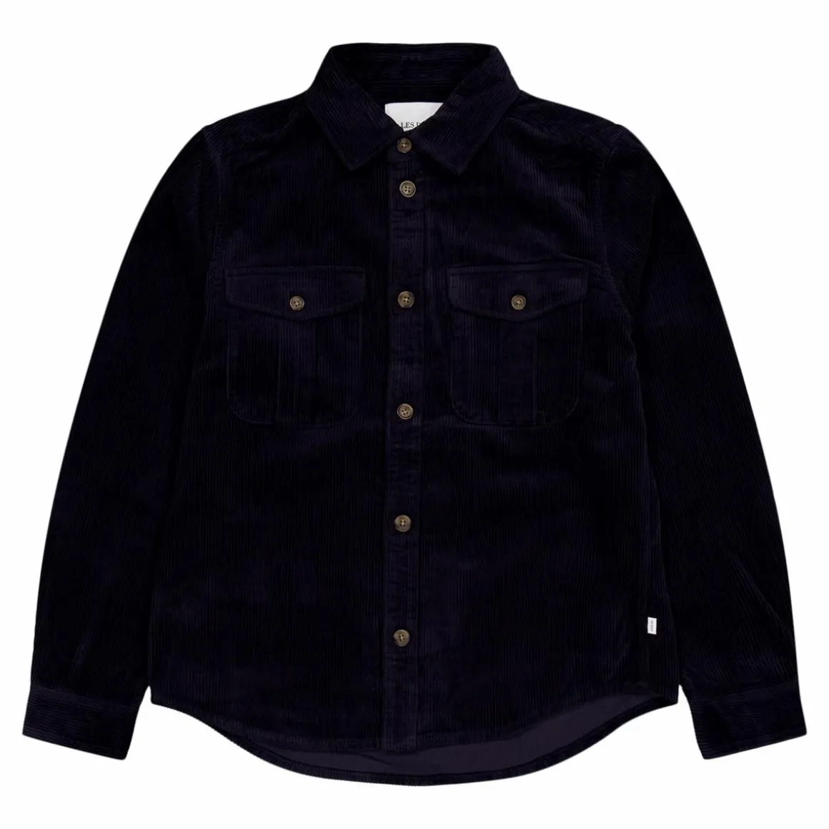 Les Deux Kody Heavy Corduroy Overshirt Dark