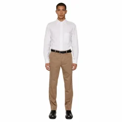 Lois C Flannel Twill Pants Tiger Brown