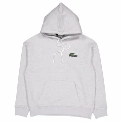 Loose Fit Crocodile Badge Hood Cca Silver Chine