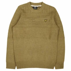 Lyle & Scott Guernsey Crew Neck W824 Seaweed