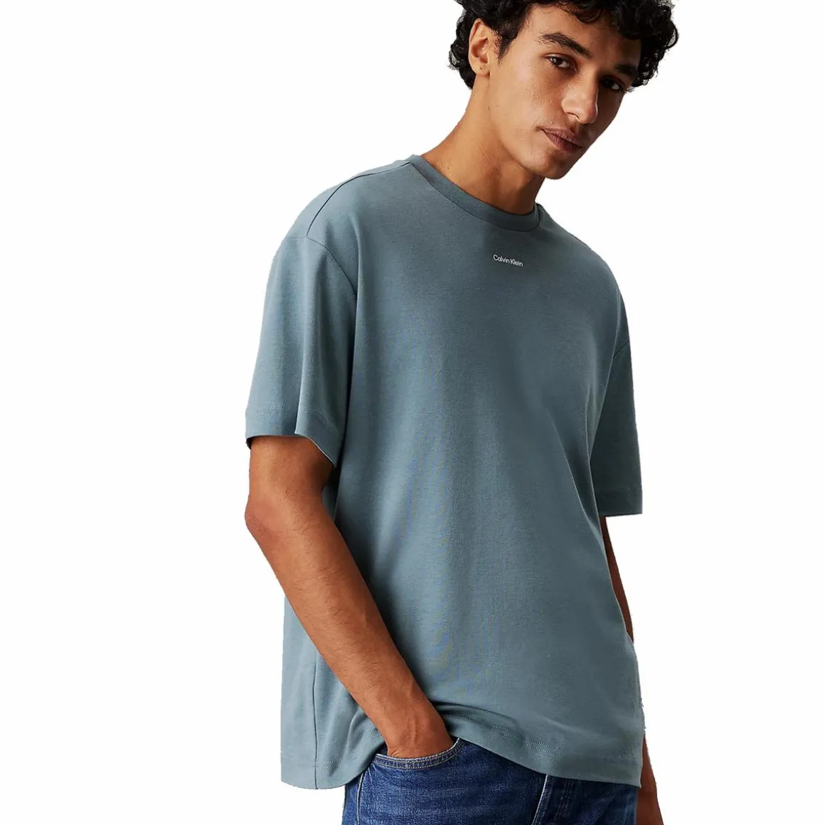 Nano Logo Interlock T-shirt Blue