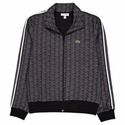 Paris Zip-up Jacquard Track Ja 4pc Black/dark Grey