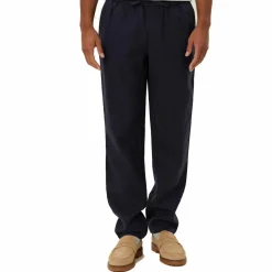 Patrick Linen Pants Dark Navy