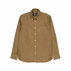 Plain Flannel Shirt X080 Linden Khaki