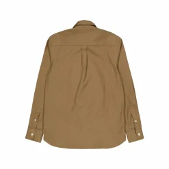 Plain Flannel Shirt X080 Linden Khaki