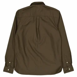 Plain Oxford Shirt W485 Olive