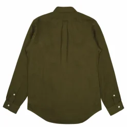 Polo Ralph Lauren Piece Dye Linen Custom Bd Shir Dark Sage