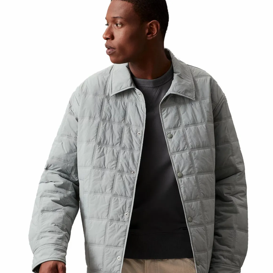 Quilted Jacket Pff-slate Gray