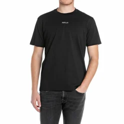Replay Basic Logo Tee Black