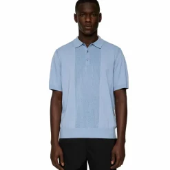 Reymond Solid Stripe Polo Rain Washed