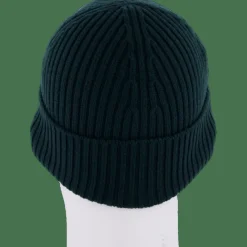 Rib Knit Brushed Wool Beanie Sinople Green Yzp