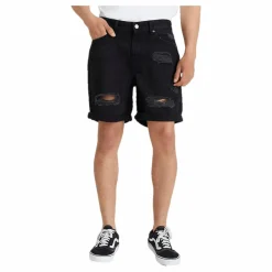 Ripped Denim Shorts Wash