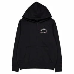 Roundall Hooded Zip Through Bds-black