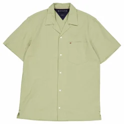 Seersucker Solid Shirt S/s Faded