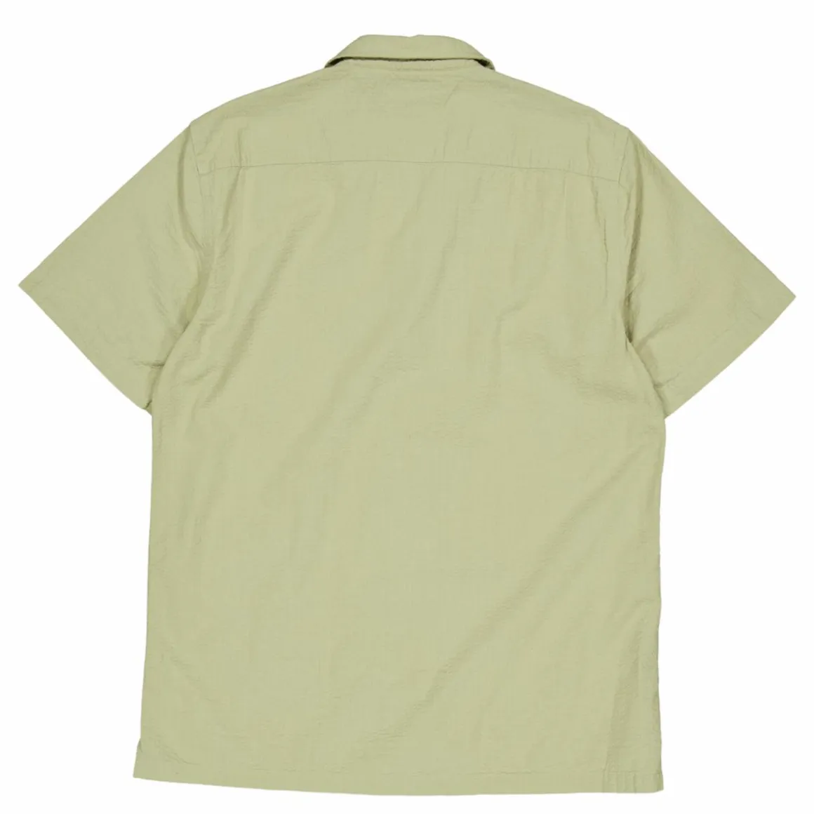 Seersucker Solid Shirt S/s Faded