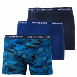 Shadeline Shorts 3-Pack Blue/Patterned/Black