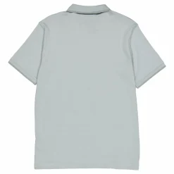 Smooth Cotton Open Placket Pol Pff-slate Gray