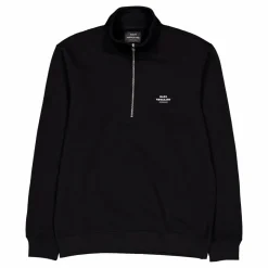 Standard Half Zip Logo Sweat 1 Black