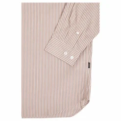 State Poplin Shirt Nougat Stripe Bloom