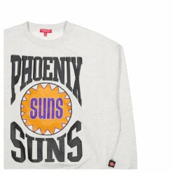 Suns Womens Logo Lt Crew 3.0 Grey Heather
