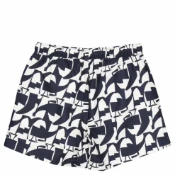 Swim Shorts Navy / Ecru Graphic