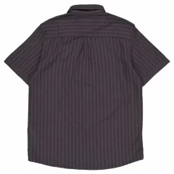 Textured Stripe Short Sleeve S W635 Gunmetal