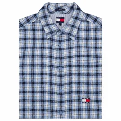 Tjm Badge Flannel Shirt Ext Blue