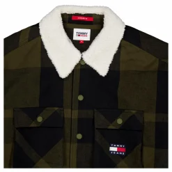 Tjm Check Sherpa Lined Overshi Mr1 - Drab