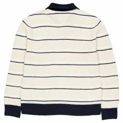 Tjm Reg 1/4 Zip Stripe Sweater Acg-newsprint