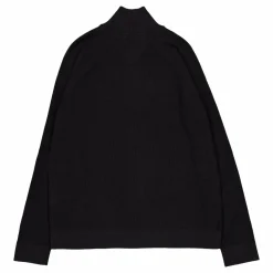 Tjm Reg Ziptru Hi Neck Sweater Bds-black