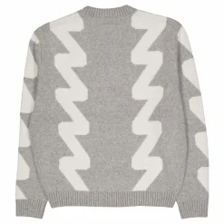 Tom Cardigan Ax5 Grey Melange Wave