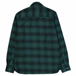 Tonal Check Flannel Shirt X328 Argyle Teal/ Jet Black