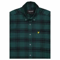 Tonal Check Flannel Shirt X328 Argyle Teal/ Jet Black