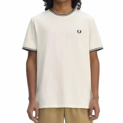 Twin Tipped T-shirt Ecru/tennis Blue
