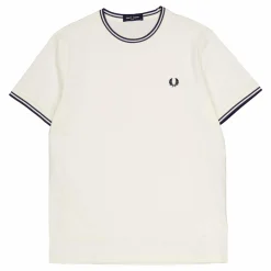 Twin Tipped T-shirt Ecru/tennis Blue