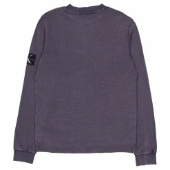 Washed Badge Waffle Ls Tee Washed