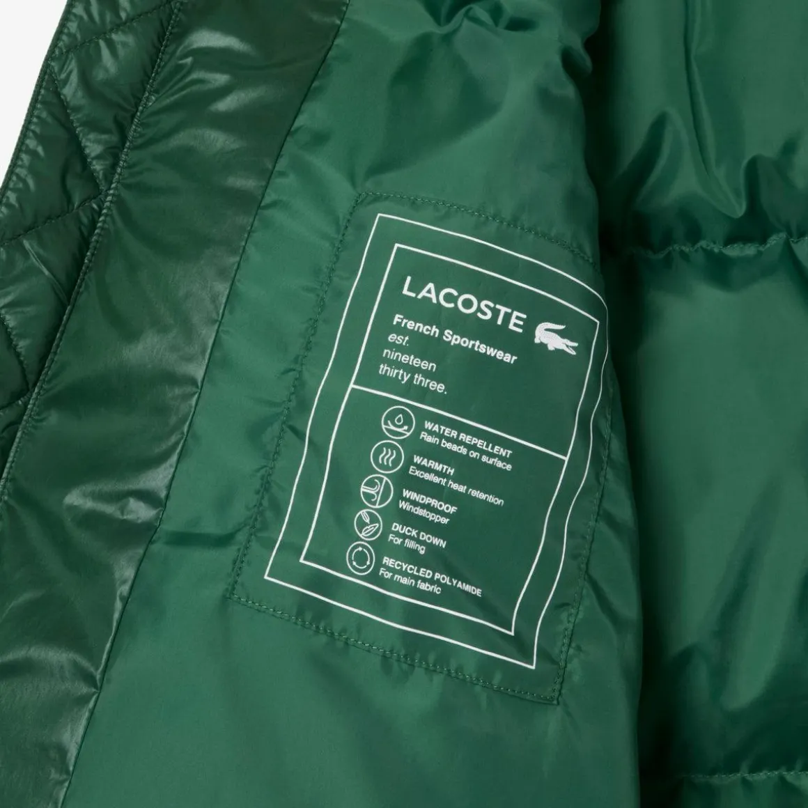 Water-repellent Down Windbreak Green
