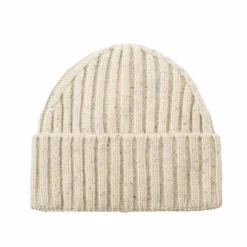 Wells Fleck Rib Beanie Light Sand