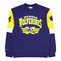 Wolverines All Over Crew 3.0 Navy