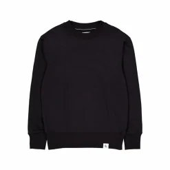 Woven Tab Crew Neck Beh